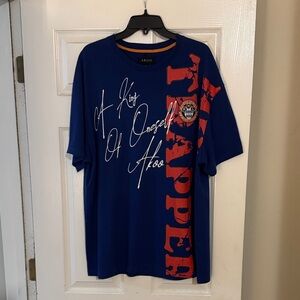 Akoo Men's Navy Tee with Red Graphics